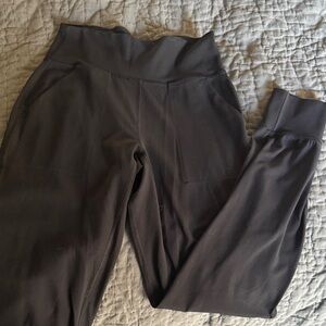 Women's Black High-Waisted Lululemon Joggers Pants 4